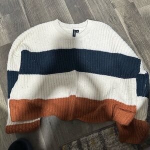 Fall Cotton Striped Sweater